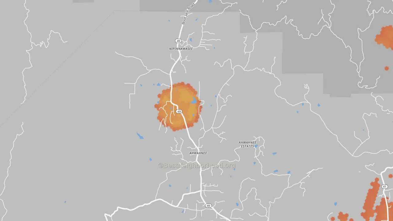 Bike Grade map of 93601, CA