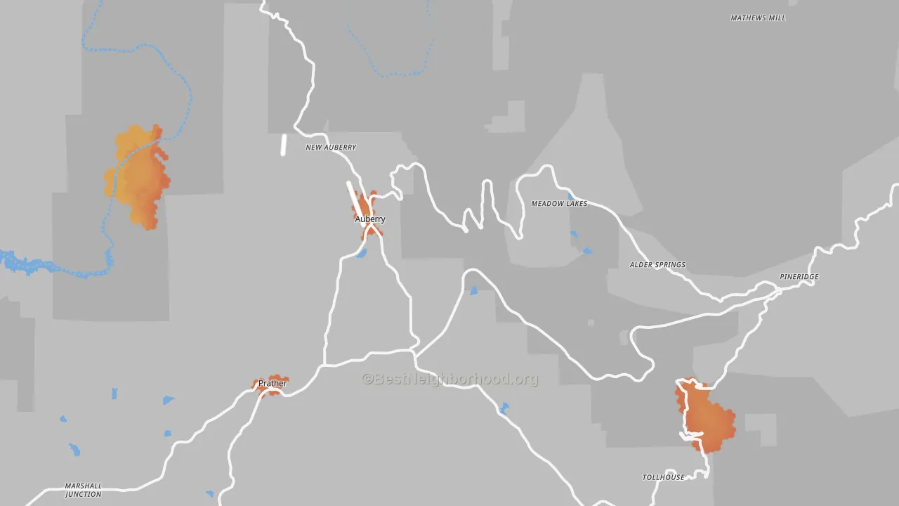 Bike Grade map of 93602, CA
