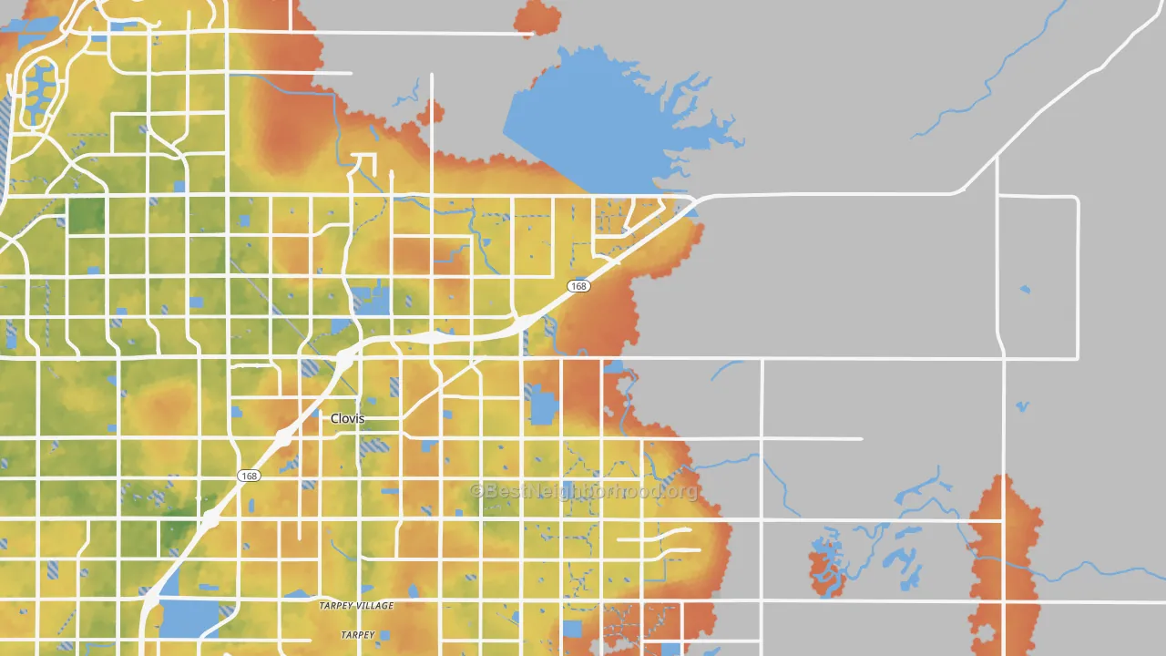 Bike Grade map of 93619, CA