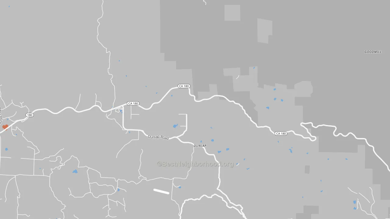 Bike Grade map of 93621, CA