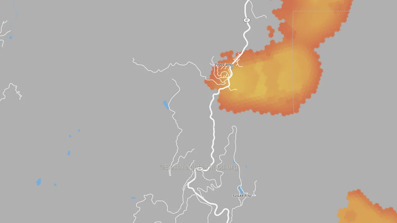 Bike Grade map of 93623, CA