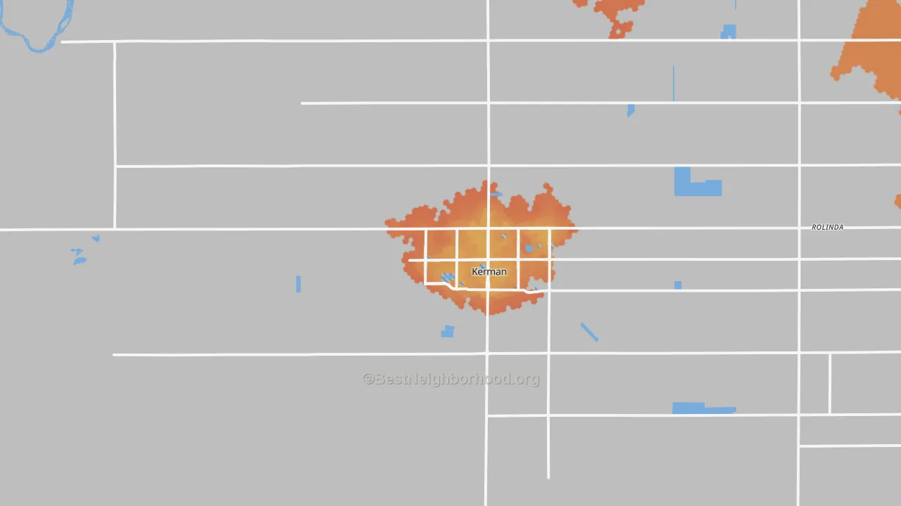 Bike Grade map of 93630, CA