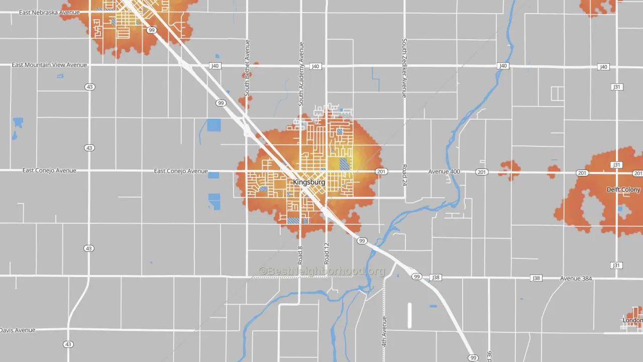 Bike Grade map of 93631, CA