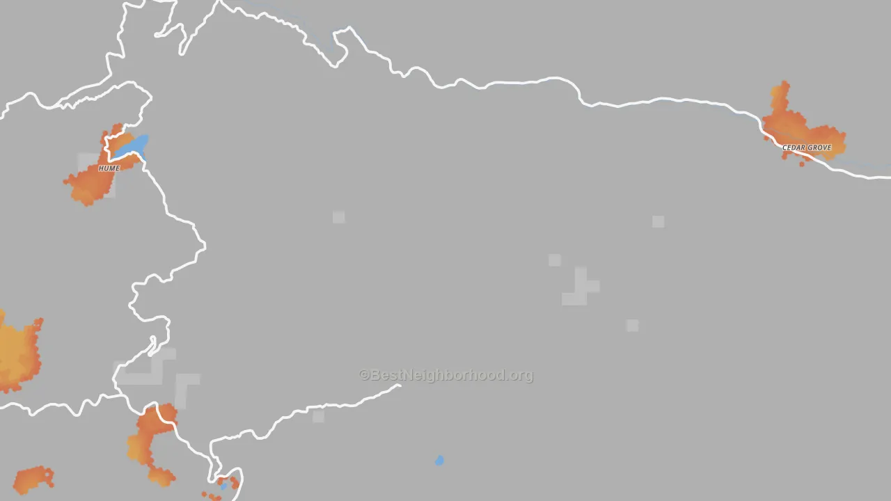 Bike Grade map of 93633, CA