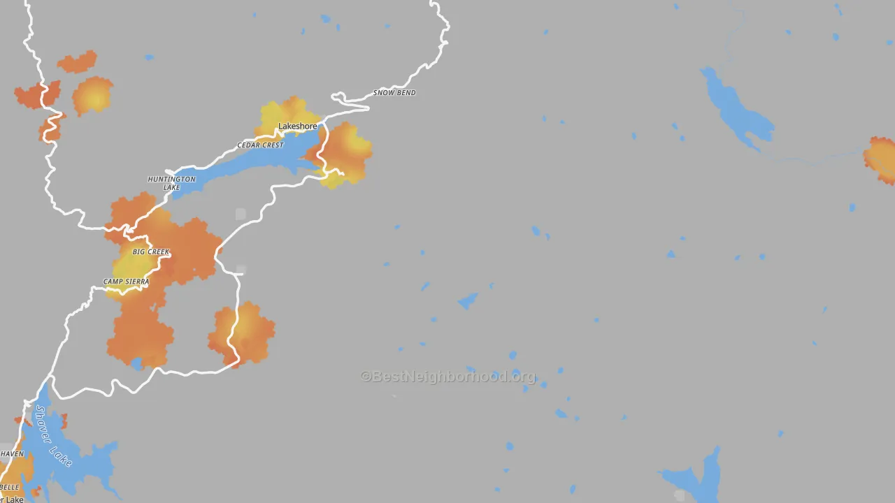 Bike Grade map of 93634, CA
