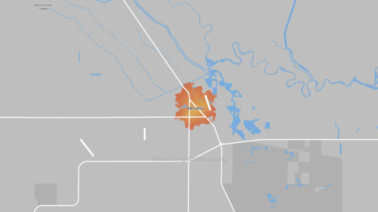 Bike Grade map of 93640, CA