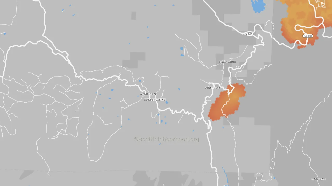 Bike Grade map of 93641, CA