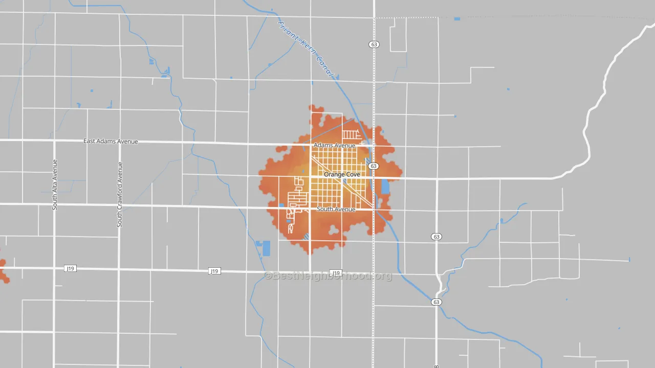 Bike Grade map of 93646, CA
