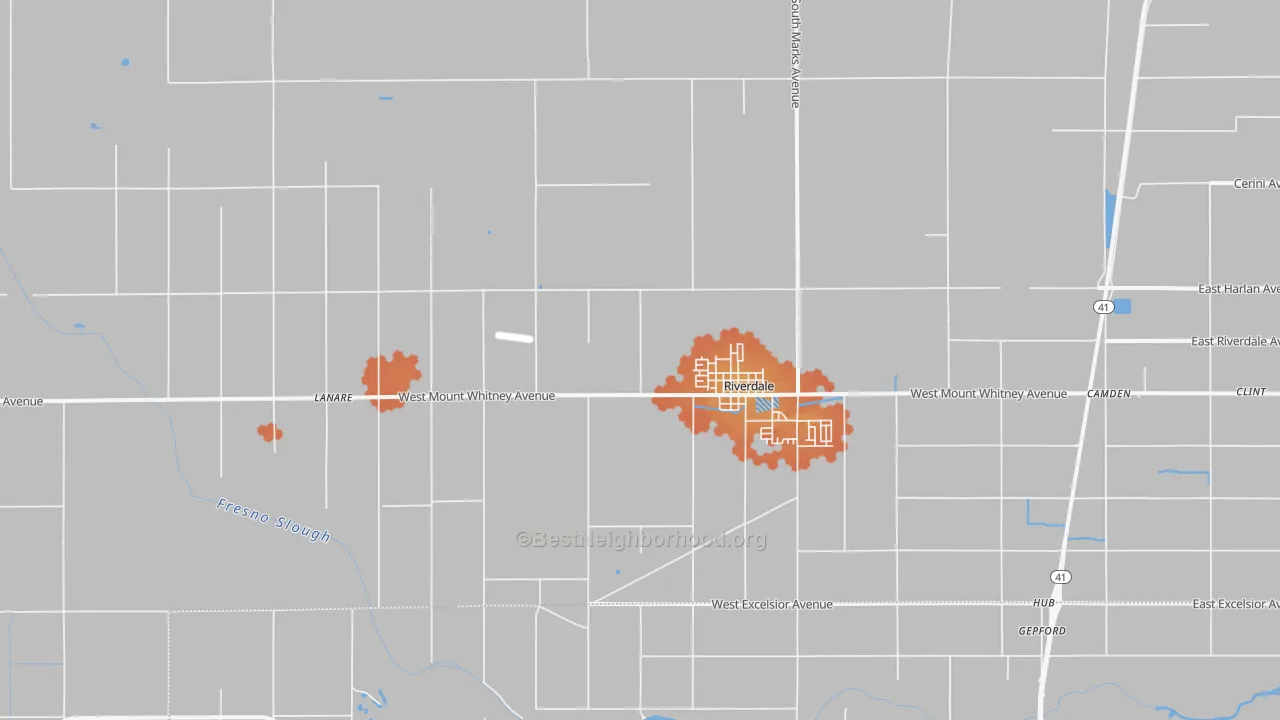 Bike Grade map of 93656, CA