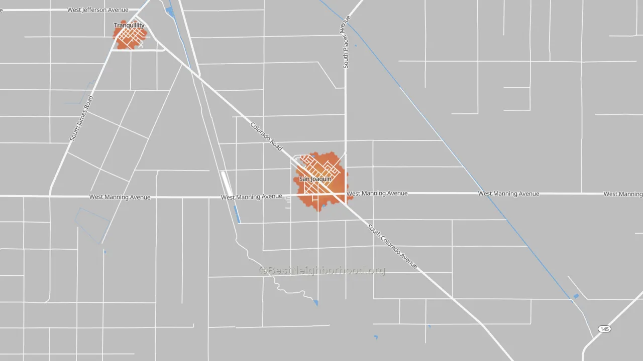Bike Grade map of 93660, CA