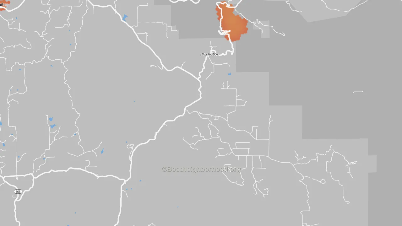 Bike Grade map of 93667, CA