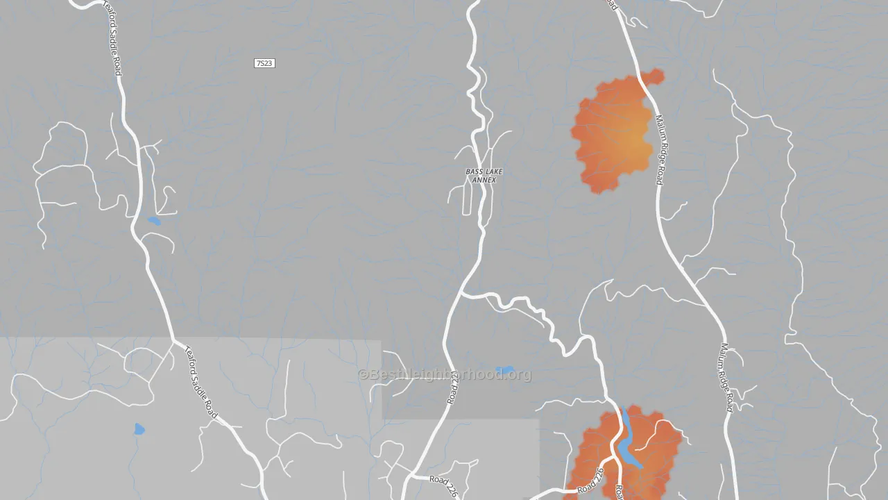 Bike Grade map of 93669, CA