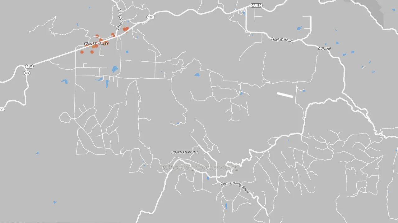 Bike Grade map of 93675, CA