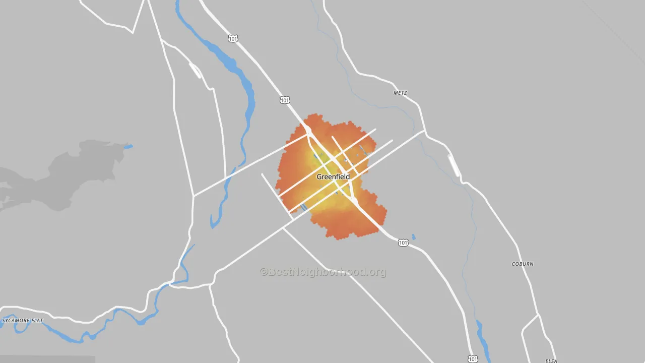 Bike Grade map of 93927, CA