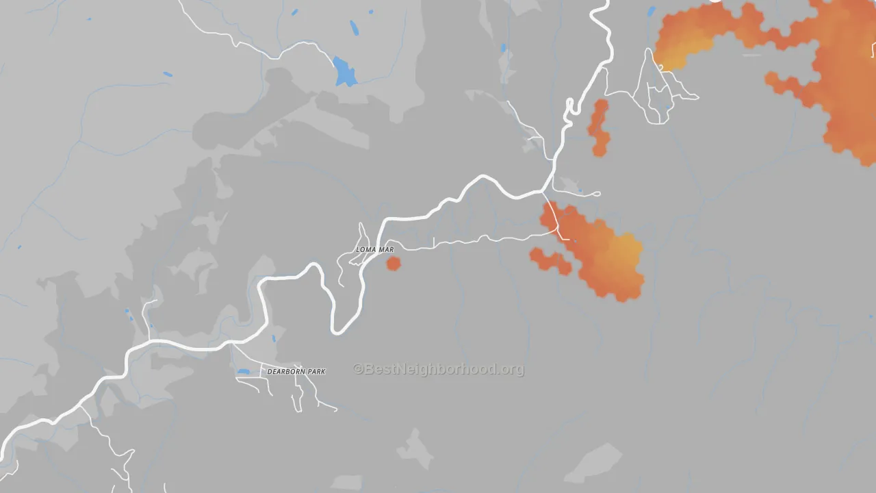 Bike Grade map of 94021, CA