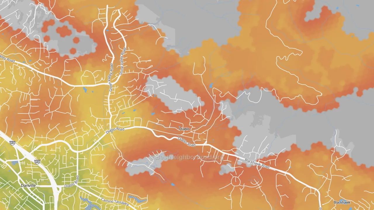 Bike Grade map of 94528, CA