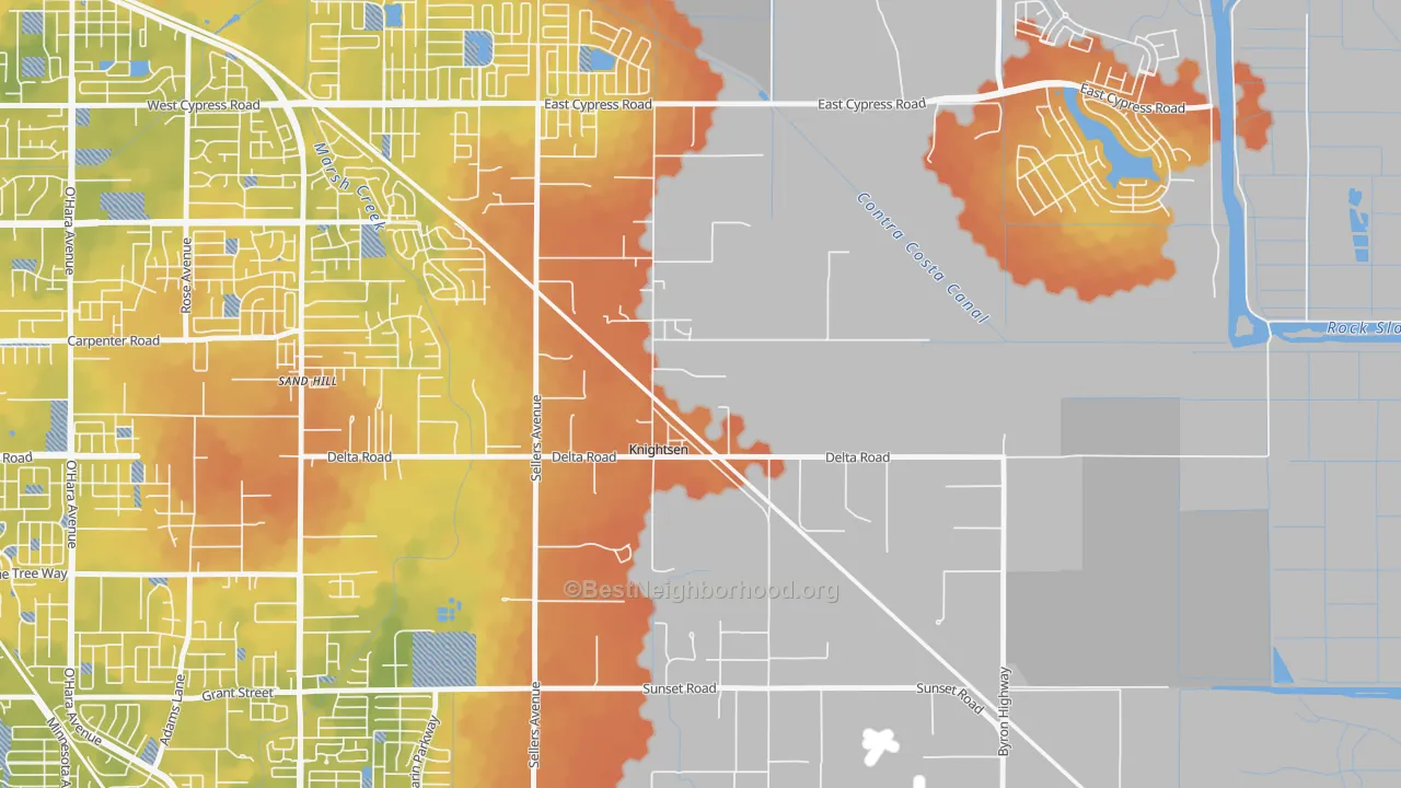 Bike Grade map of 94548, CA