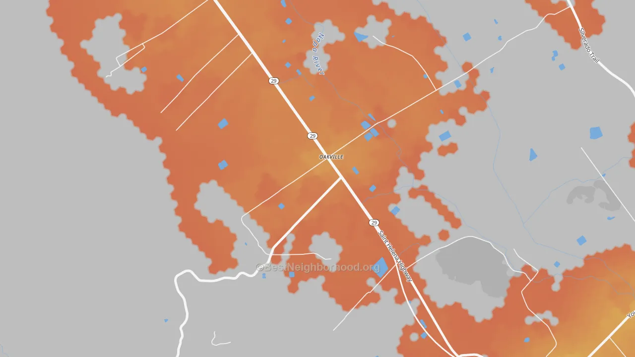 Bike Grade map of 94562, CA