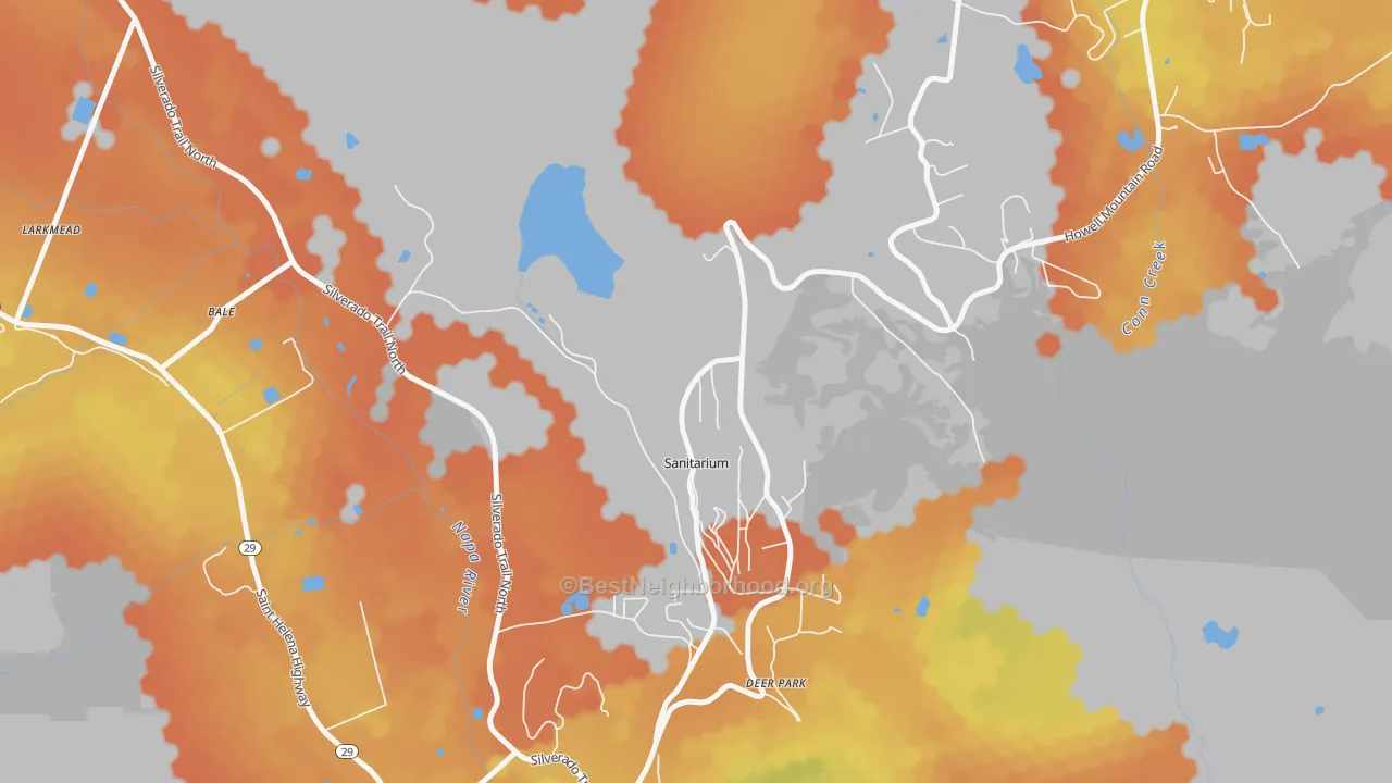 Bike Grade map of 94576, CA