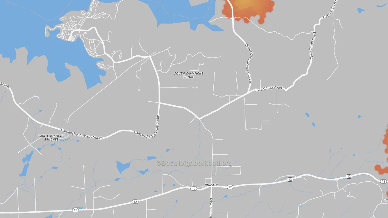 Bike Grade map of 95225, CA