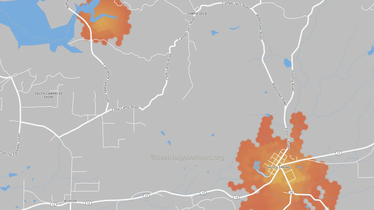 Bike Grade map of 95226, CA