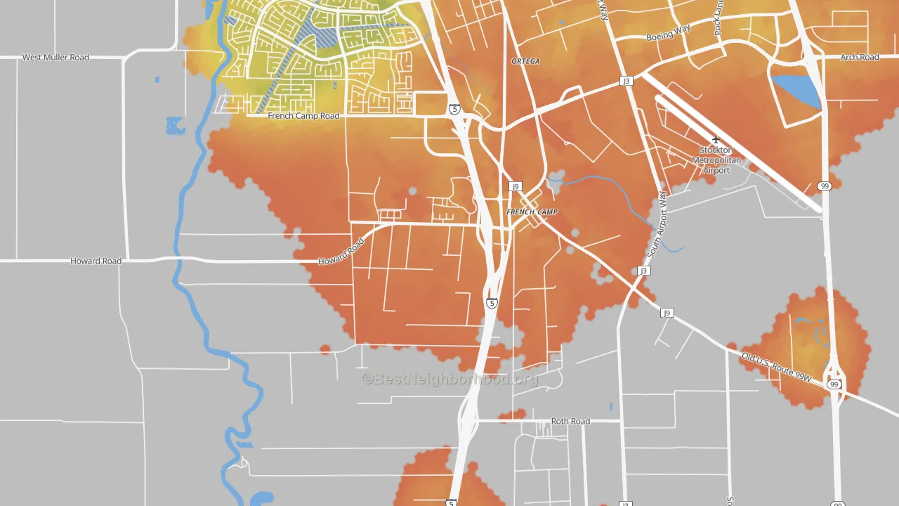 Bike Grade map of 95231, CA