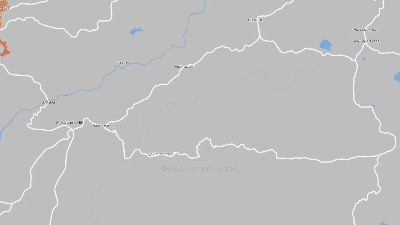 Bike Grade map of 95245, CA