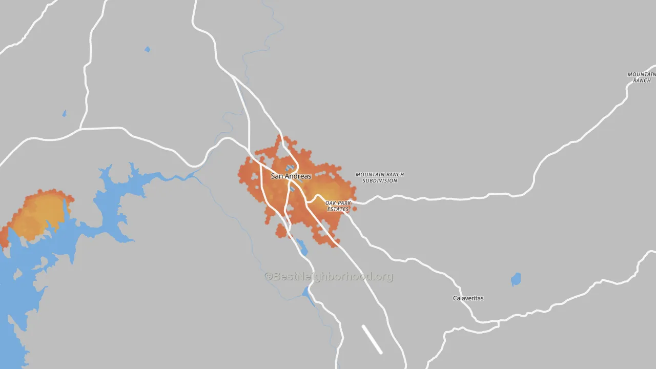 Bike Grade map of 95249, CA