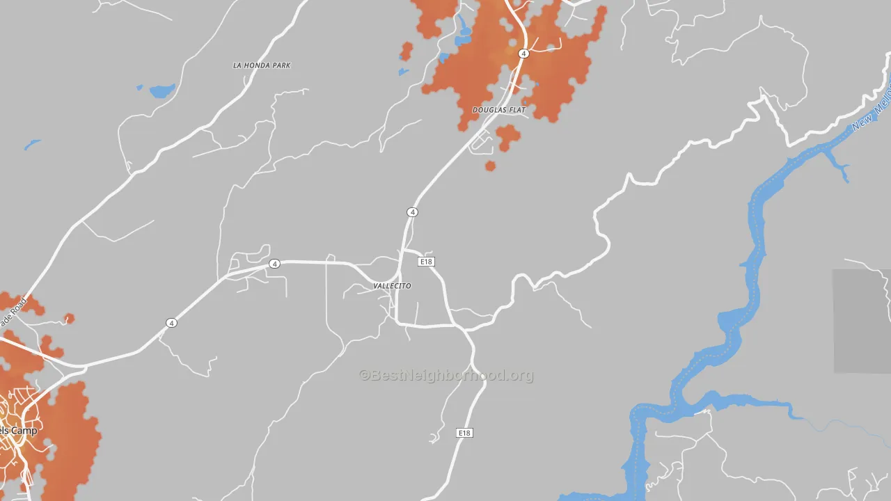 Bike Grade map of 95251, CA