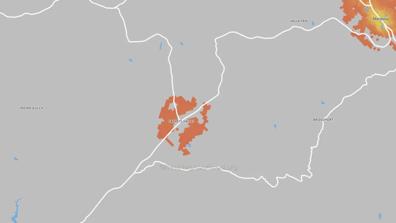 Bike Grade map of 95306, CA