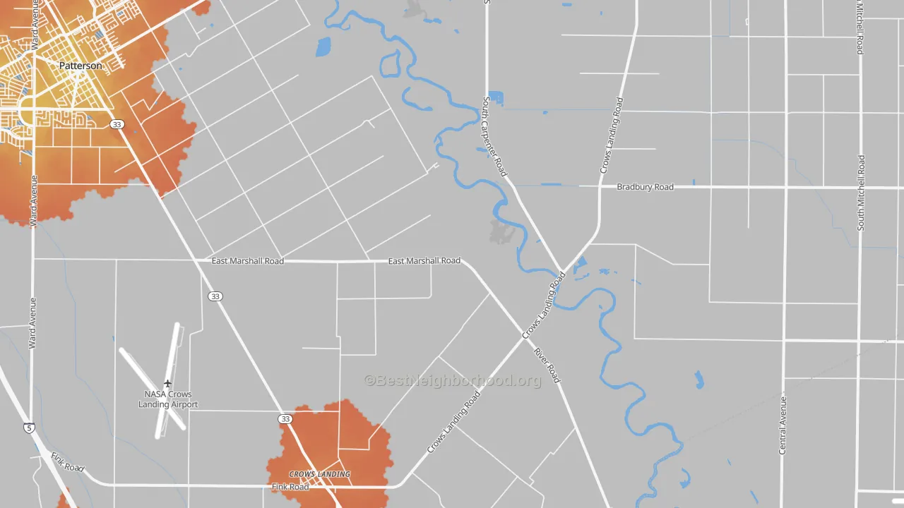 Bike Grade map of 95313, CA