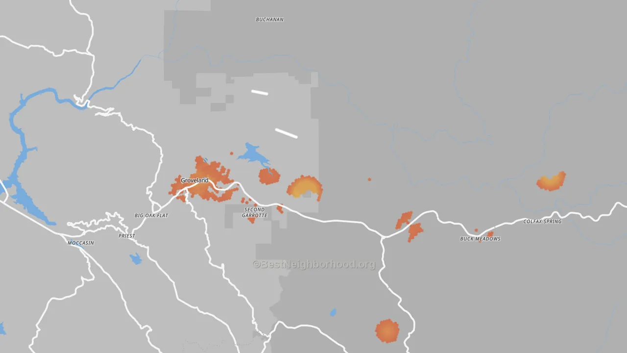 Bike Grade map of 95321, CA