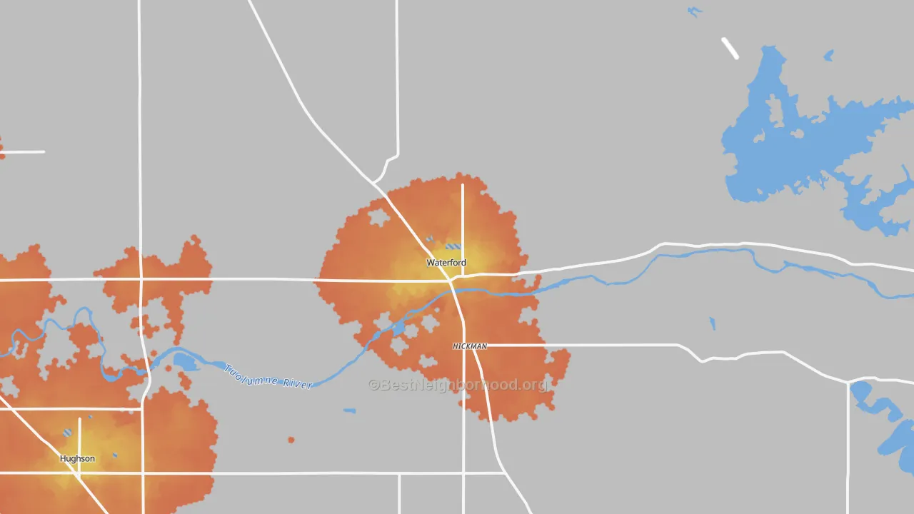 Bike Grade map of 95386, CA