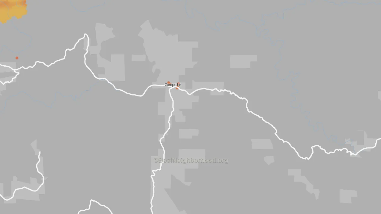 Bike Grade map of 95427, CA