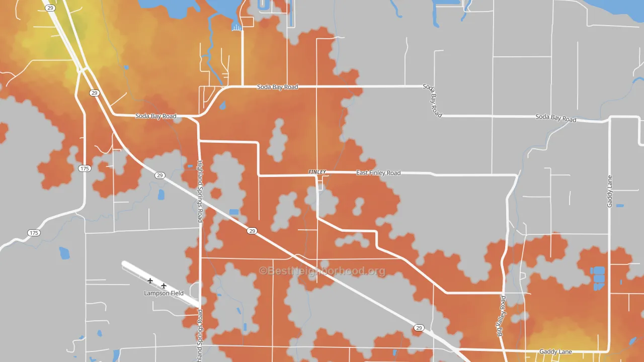 Bike Grade map of 95435, CA