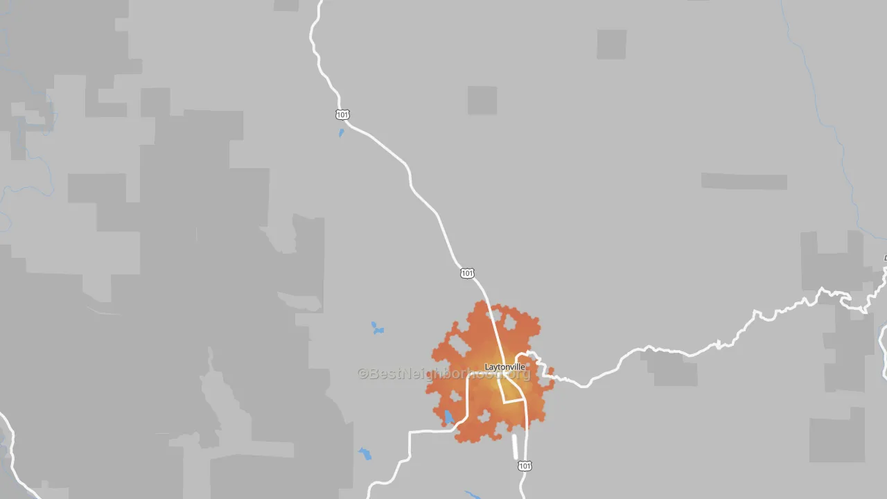 Bike Grade map of 95454, CA