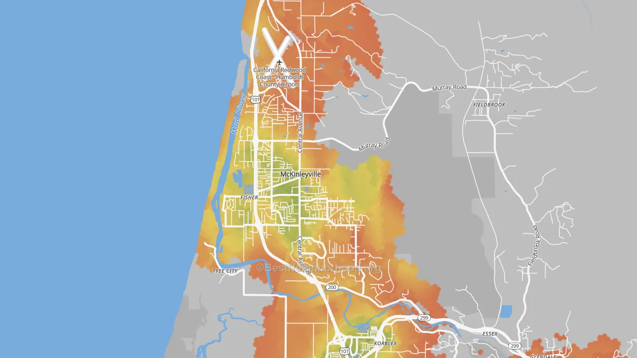 Bike Grade map of 95519, CA