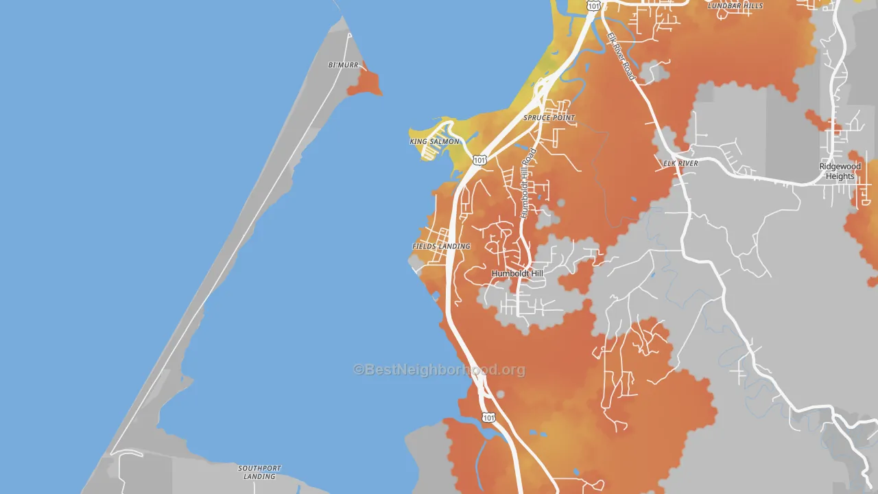 Bike Grade map of 95537, CA