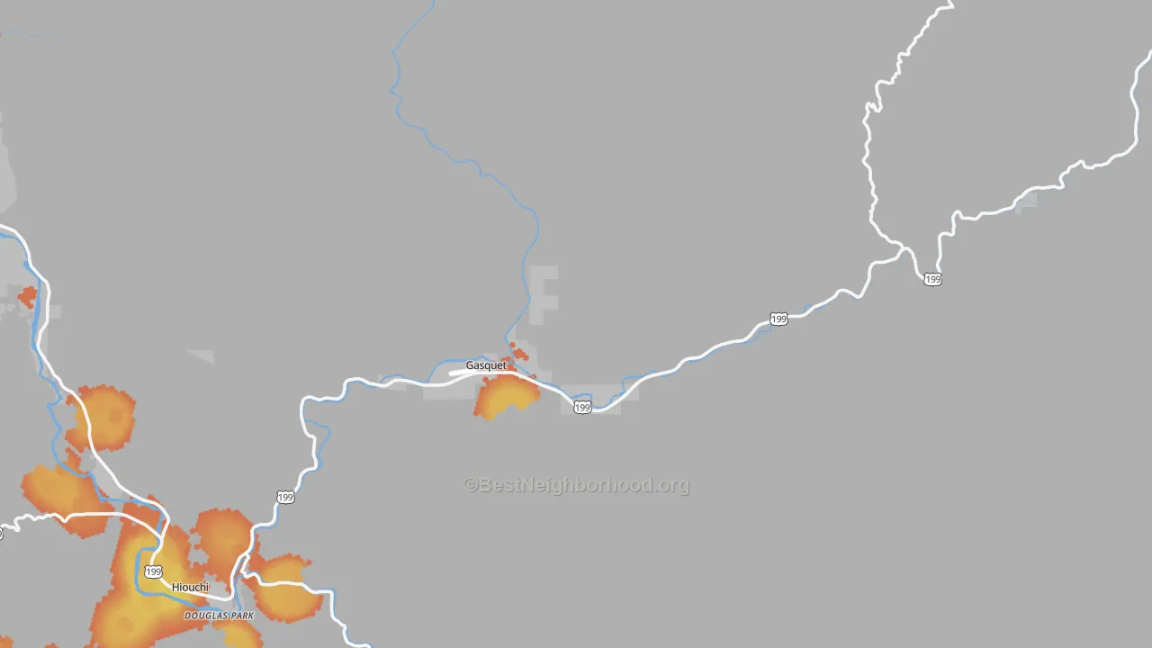 Bike Grade map of 95543, CA
