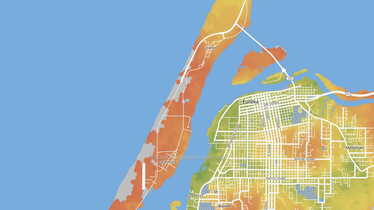 Bike Grade map of 95564, CA