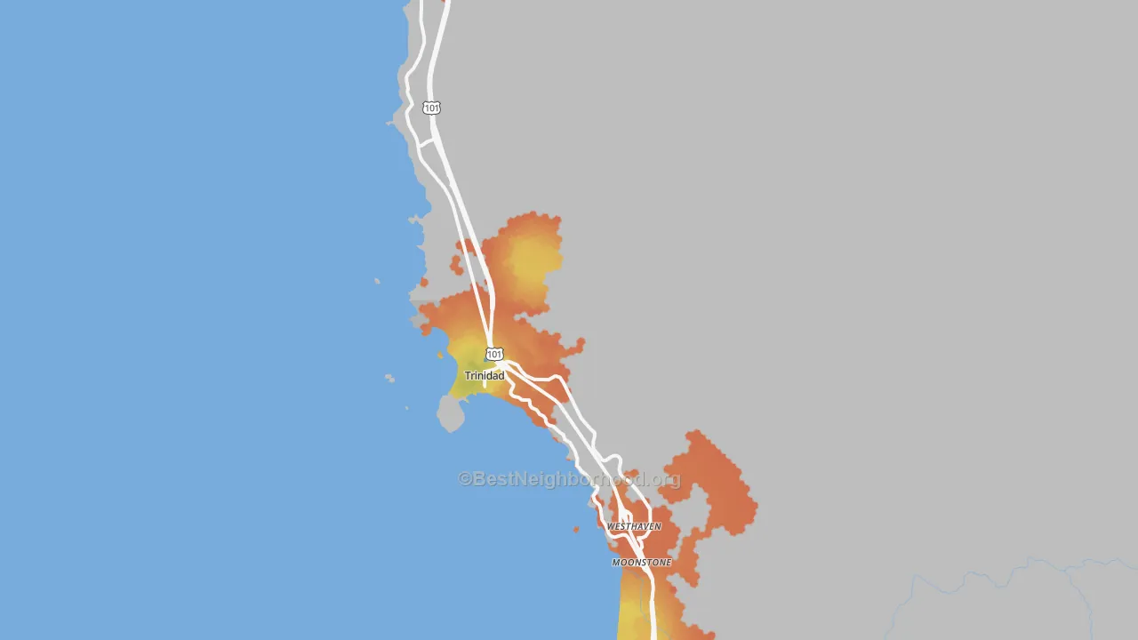 Bike Grade map of 95570, CA