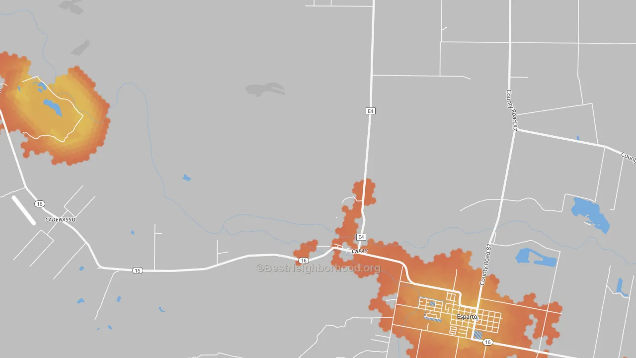 Bike Grade map of 95607, CA