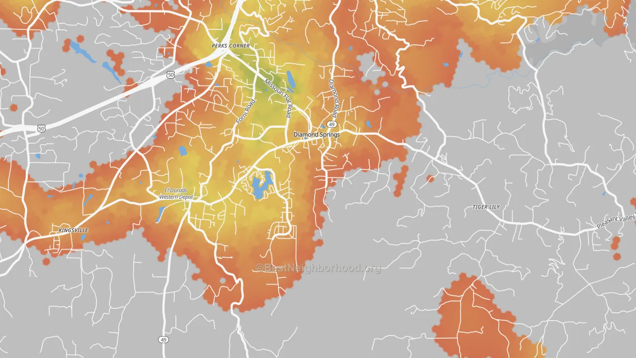 Bike Grade map of 95619, CA