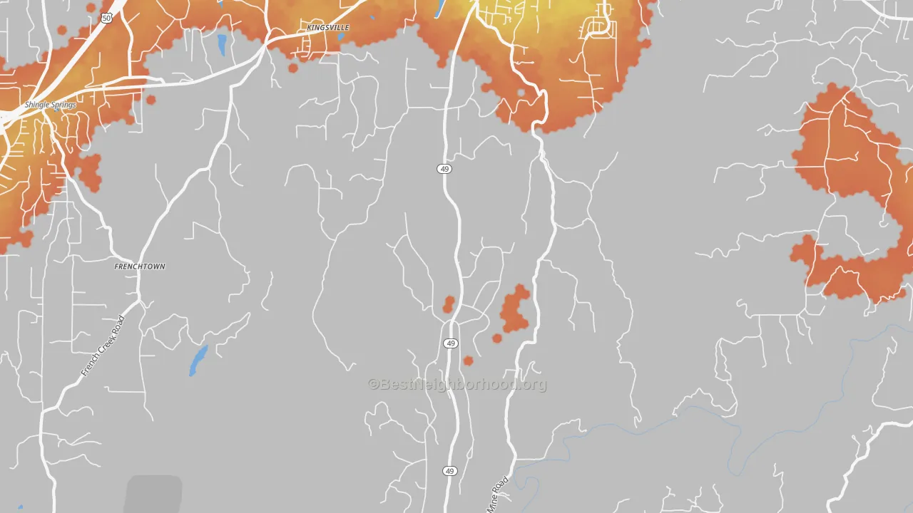 Bike Grade map of 95623, CA