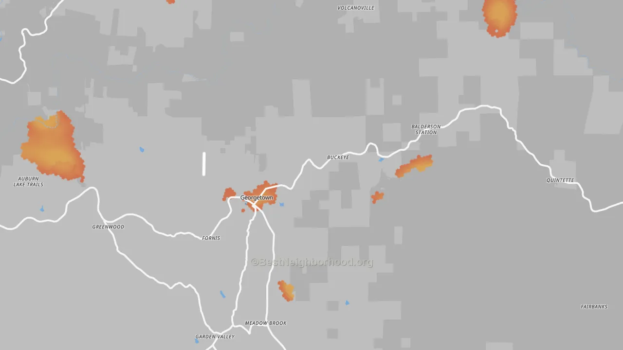 Bike Grade map of 95634, CA