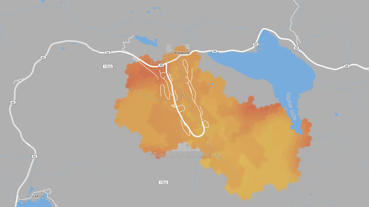Bike Grade map of 95646, CA