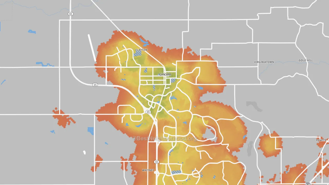 Bike Grade map of 95648, CA