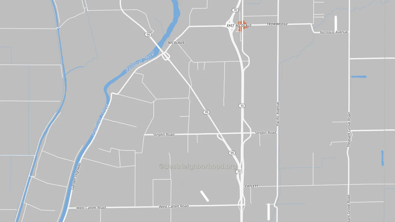 Bike Grade map of 95659, CA