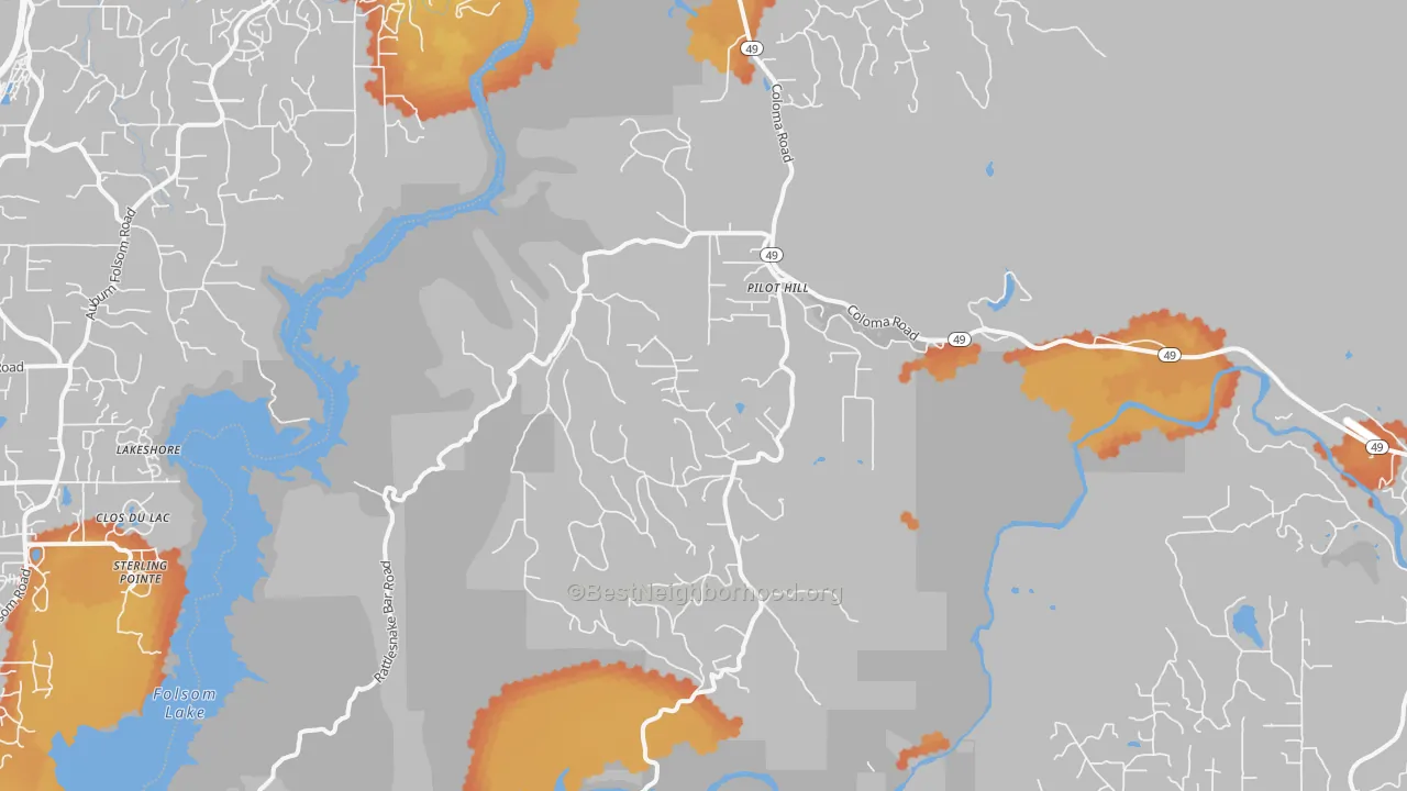 Bike Grade map of 95664, CA