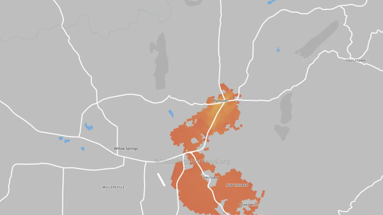 Bike Grade map of 95669, CA